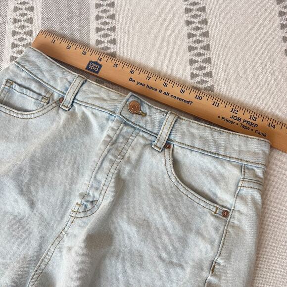 Wild Fable Women's 4 High Rise Light Wash Denim Cut-Off Shorts Frayed Hem Cotton - Picture 12 of 12